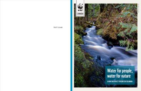 © MIKE AMBACH / WWF-CANADA  front cover Water for people, water for nature