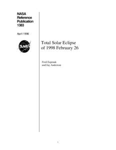 NASA Reference Publication 1383 April 1996