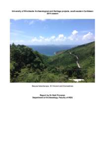 University of Winchester Archaeological and Heritage projects, south-eastern Caribbean 2014 season 