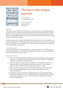 Microsoft Word - 04 The boy in the striped pyjamas.doc