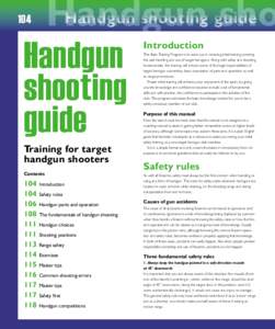 Handgun shooting guide Handgun sho Handgun shooting guide