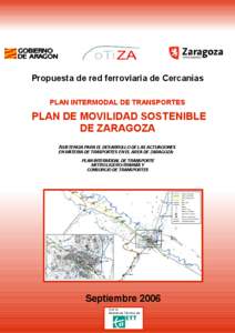 Propuesta de red ferroviaria de Cercanías PLAN INTERMODAL DE TRANSPORTES