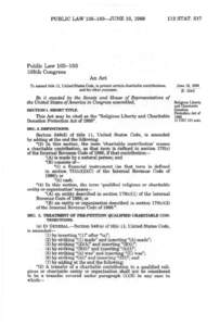 PUBLIC LAW[removed]JUNE 19, [removed]STAT. 517 Public Law[removed]105th Congress