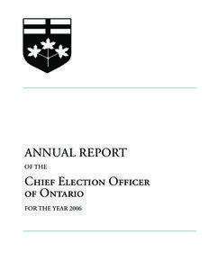 Annual report of the