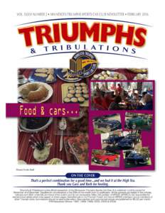Triumphs & Tribulations, February, 2016, Page 1  PREZ RELEASE PREZ RELEASE  rendezvous.htm for more