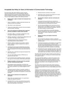 Microsoft Word - Acceptable Use Policy for Users of Information Technology.doc