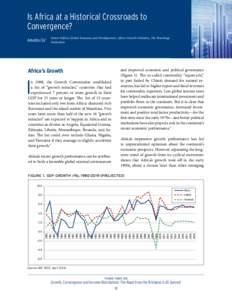 Is Africa at a Historical Crossroads to Convergence? Amadou Sy1 Senior Fellow, Global Economy and Development, Africa Growth Initiative, The Brookings Institution