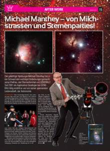 AFTER WORK  AUGUST 2012 Michael Manthey – von Milchstrassen und Sternenparties!