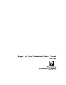 Microsoft Word - Draft fare evasion report April 6 FINAL VERSION.doc