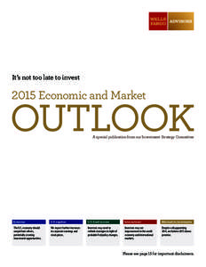It’s not too late to invest[removed]Economic and Market A special publication from our Investment Strategy Committee