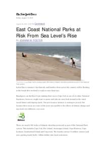Cape Cod / Geology of Massachusetts / New England / Environment of the United States / Cape Hatteras / Cod / Assateague Island / Current sea level rise / National Park Service / Fish / Geography of the United States / Outer Banks