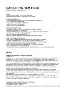 Year of birth missing / Arts in Australia / Australian Film Television and Radio School / Performing arts education in Australia / Film festival