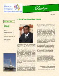 Mosaïque Page Mai[removed]L’édito par Ibrahima Diallo
