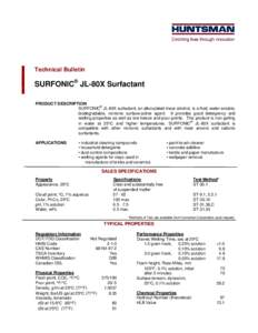 SURFONIC JL-80X Surfactant