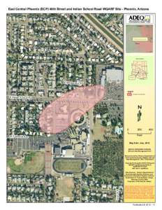 East Central Phoenix (ECP) 48th Street and Indian School Road WQARF Site - Phoenix, Arizona  Area Map ECP 48th St and Indian School Rd