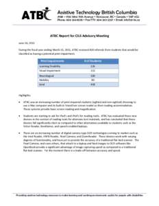 Microsoft Word - ATBC_Advisory Report for CILS Advisory Meeting_Jun1611.doc