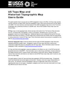 US Topo Map and Historical Topographic Map Users Guide