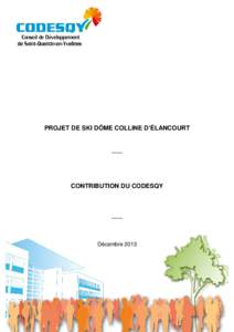 PROJET DE SKI DÔME COLLINE D’ÉLANCOURT  ___ CONTRIBUTION DU CODESQY