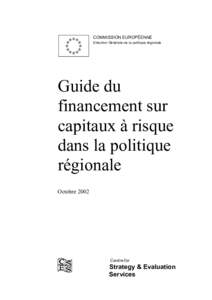 Guide du financement sur capitaux à risque dans la politique régionale