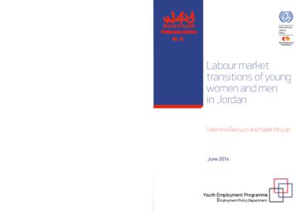 This report presents the highlights of the 2012 School-to-work Transition Survey (SWTS) run together with the Jordanian Department of Statistics within the framework of the ILO Work4Youth Project. This Project is a ﬁve