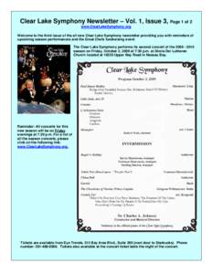 Microsoft Word - Clear Lake Symphony Newsletter Vol1_Issue3 r3.doc
