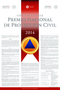 Cartel Premio Nacional de Protección Civil Final Curvas