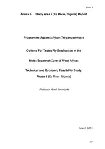 Annex 4  Annex 4 Study Area 4 (Ka River, Nigeria) Report