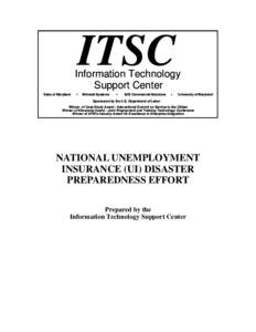 ITSC  Information Technology Support Center State of Maryland