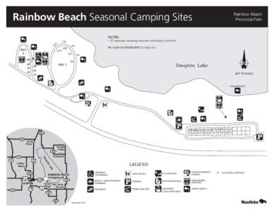Rainbow Beach Seasonal Camping Sites  Rainbow Beach Provincial Park  NOTE: