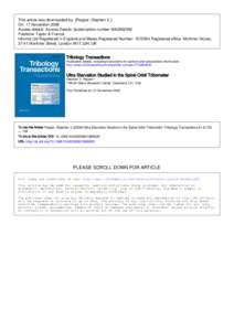 This article was downloaded by: [Pepper, Stephen V.] On: 17 November 2008 Access details: Access Details: [subscription number[removed]Publisher Taylor & Francis Informa Ltd Registered in England and Wales Registered 