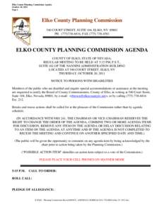 Elko County Planning Commission