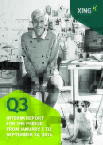 Q3  Interim report For the period from January 1 to September 30, 2016
