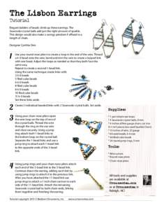 Arts and crafts / Bead / Earring / Seed bead / Wire wrapped jewelry / Glass beadmaking / Beadwork / Visual arts / Jewellery