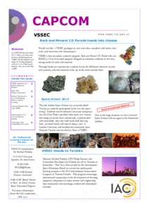 CAPCOM VSSEC WWW. VSSEC. VIC. EDU. AU  Rock and Mineral I.D Parade heads into classes