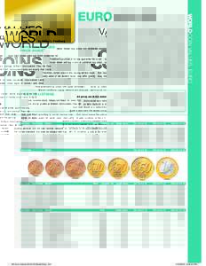 EUROVALUES  All prices are in U.S. dollars Euro Coin Values is a comprehensive retail value guide of euro coins (the mutual coinage of the joint European Economic Community) published online regularly at Coin World’s w