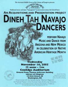 Dineh Tah Navajo Dancers event flyer