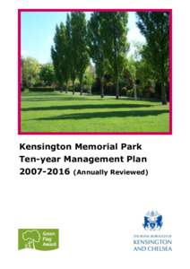Kensington Memorial Park Ten-year Management PlanAnnually Reviewed) Acknowledgements Local Members