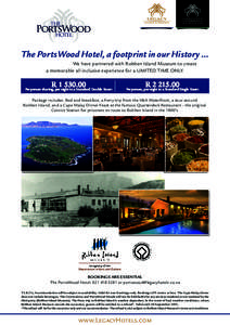 the  PortsWood hotel  The PortsWood Hotel, a footprint in our History …