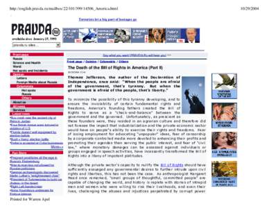 http://english.pravda.ru/mailbox14506_America.html Terrorists let a big part of hostages go pravda.ru sites ... Front page Russia