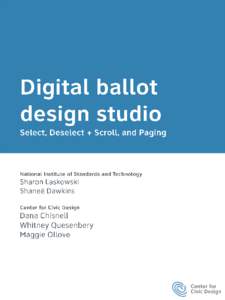 1 |Digital Ballot Design Studio  2 |Digital Ballot Design Studio --