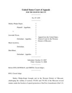 United States Court of Appeals FOR THE EIGHTH CIRCUIT ___________ No[removed]___________