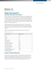 Technical Paper  Dolby® Surround 7.1