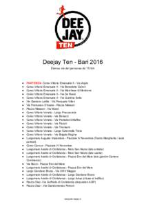         Deejay Ten ­ Bari 2016 