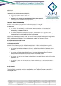 Microsoft Word - ASUVTASB002_Recognition of Members Policy.doc