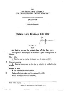 Sexual Offences (Amendment) Act / Short title / Statutory law / Westminster system