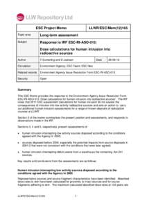 Microsoft Word - Memo LLWR ESC MeMHI Sources [RI ASO 013] MASTERdoc