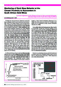 Earthquakes / Earthquake prediction / Prediction / Strainmeter / Rock burst / Earthquake / Aftershock / Seismology / Mechanics / Geology