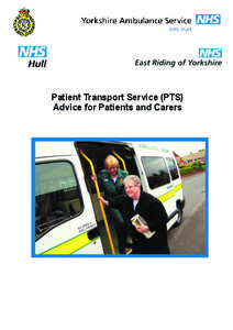 Patient Transport Service (PTS) Advice for Patients and Carers