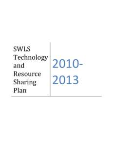 SWLS Technology and Resource Sharing Plan