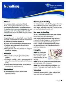 Endocrine system / Pharmacology / Vaginal ring / Hormonal contraception / Medicine / NuvaRing